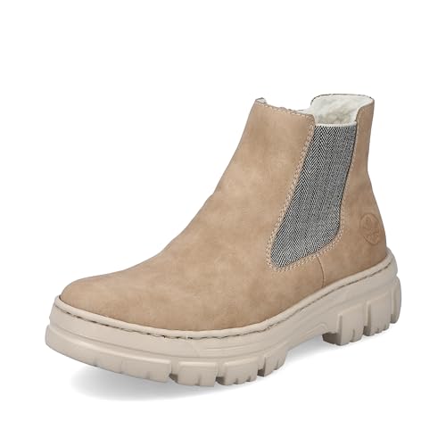 Rieker Damen Z7465 Chelsea-Stiefel, Beige, 41 EU von Rieker