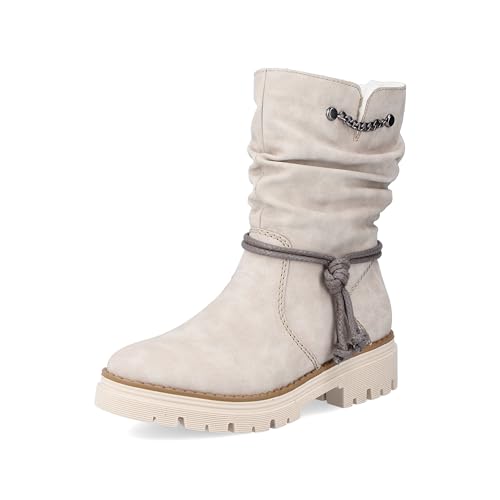 Rieker Damen Z8591 Mode-Stiefel, beige, 39 EU von Rieker