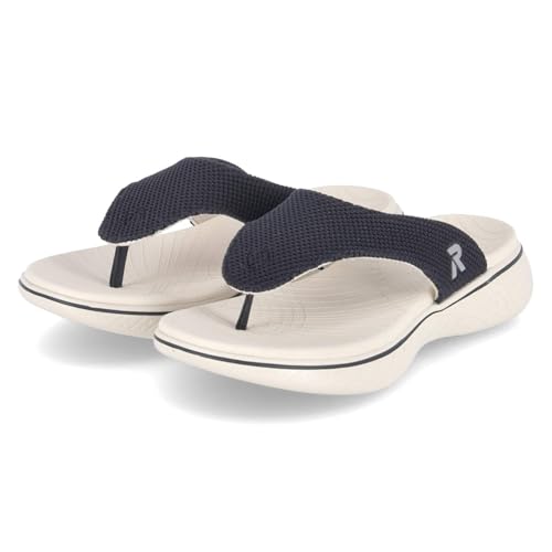 Rieker Damen Pantolette in blau - Gr. 40 von Rieker