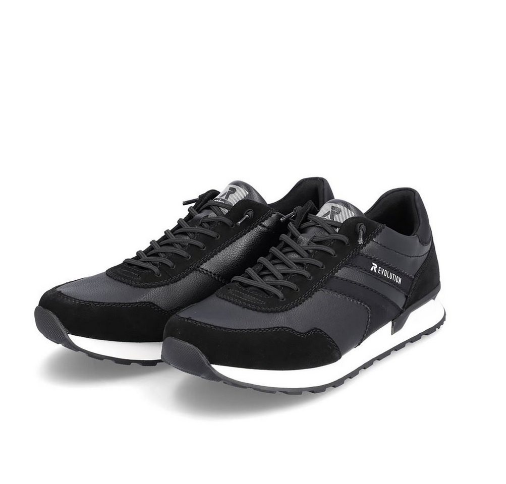 Rieker Evolution (Glattleder) U0303-00 schwarz Herren Sneaker von Rieker