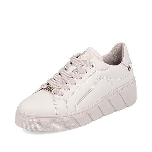 Rieker Evolution Damen Low-Top Sneaker W0503, Frauen Halbschuhe,lose Einlage,Strassenschuhe,Freizeitschuhe,Turnschuhe,Weiss (80),37 EU / 4 UK von Rieker