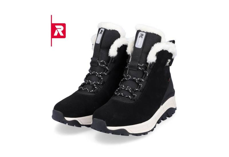 Rieker Evolution W0060-00 Rauhleder (Stiefel und Innenfutter) schwarz Damen Winterstiefel von Rieker
