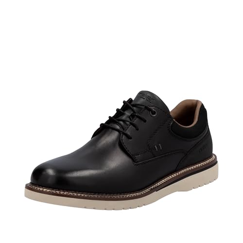 Rieker Herren 04501 Schnürschuhe, Schwarz, 43 EU von Rieker