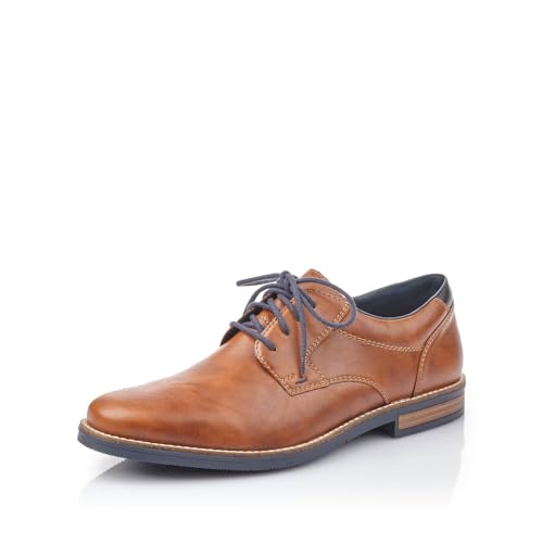 Rieker Herren Businessschuhe 13500, Männer Schnürschuhe,Schnuerung,lace-up Shoes,Low-tie,schnürer,Anzugschuhe,Office,braun (25),42 EU / 8 UK von Rieker