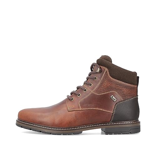 Rieker Herren Schnürstiefel 13740, Männer Stiefel, wasserabweisend, riekerTEX,schnürboots,kurzstiefel,schnürung,braun (24),44 EU / 9.5 UK von Rieker