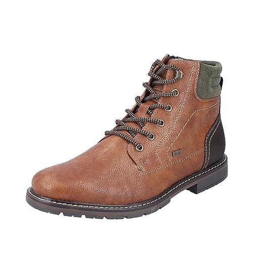 Rieker Herren 13741 Schnürstiefel, Braun, 41 EU von Rieker