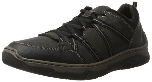 Rieker Herren 16920 Low-Top, Schwarz (Schwarz/Granit/Schwarz), 43 EU von Rieker