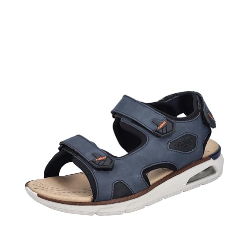 Rieker Herren Sandalette in blau - Gr. 45 von Rieker