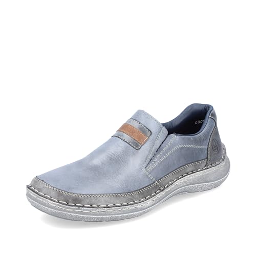 Rieker Herren 3091 Slipper, blau, 41 EU Schmal von Rieker