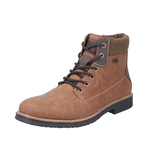 Rieker Herren 32030 Schnürstiefel, Braun, 43 EU von Rieker