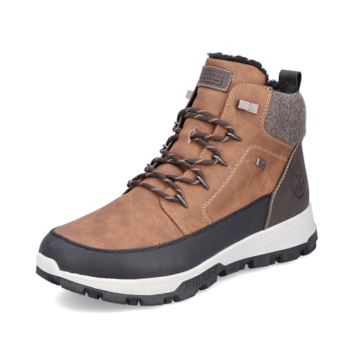 Rieker Herren 35540 Schnürstiefel, Braun, 41 EU von Rieker