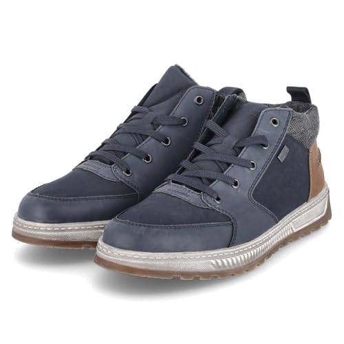 Rieker Herren Stiefel mit Warmfutter in blau - Gr. 45 von Rieker