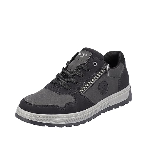 Rieker Herren 37029 Sneaker, Schwarz, 41 EU X-Weit von Rieker