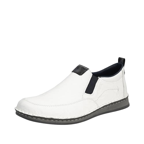 Rieker Herren 5450 Slipper, Weiß, 41 EU Weit von Rieker