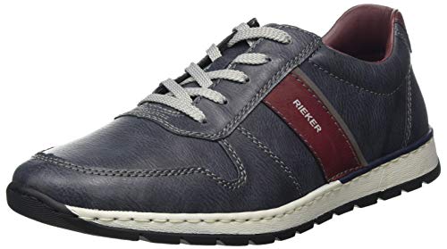 Rieker Herren B2134 Sneaker, Atlantic/Bordeaux/Polvere 14, 45 EU von Rieker