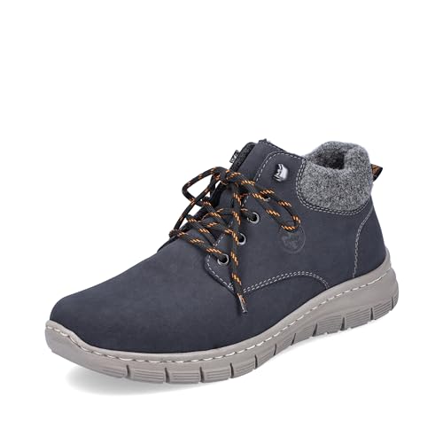 Rieker Herren Bequemschuhe B5632, Männer Schnürhalbschuhe,straßenschuhe,Strassenschuhe,lace-up Shoes,Low-tie,Komfortschuhe,blau (14),46 EU / 11 UK von Rieker