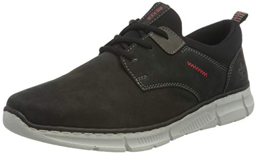 Rieker Herren B6161 Sneaker, schwarz/Graphit/schwarz/schwarz 00, 42 EU von Rieker