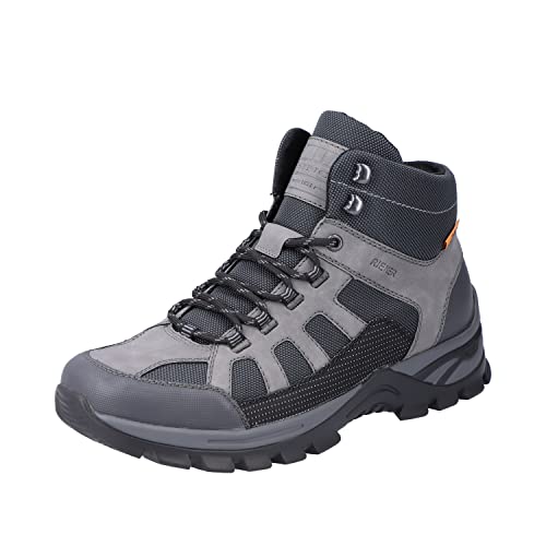 Rieker Herren B6832 Trekking Stiefel, grau, 43 EU von Rieker