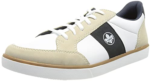 Rieker Herren B7001 Sneaker, Weiss Kombi,40 EU von Rieker