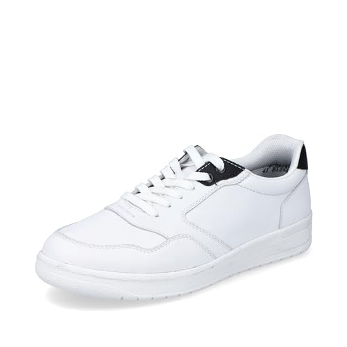 Rieker Herren B7801 Sneaker, Weiß, 43 EU Weit von Rieker