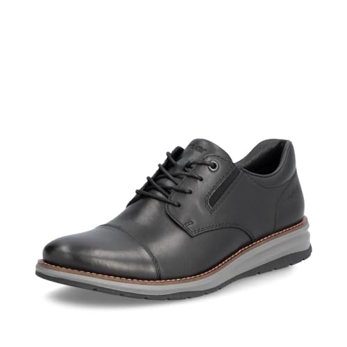 Rieker Herren Bequemschuhe 14701, Männer Schnürschuhe,Komfortschuhe,Halbschuhe,schnürer,bequem,Schnuerschuhe,Schnuerer,schwarz (00),44 EU / 9.5 UK von Rieker