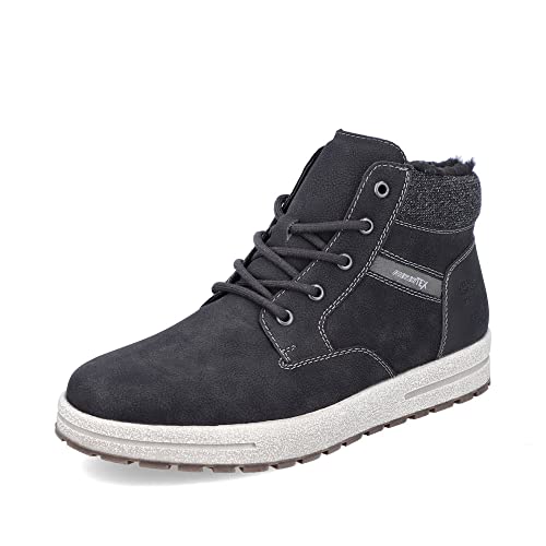 Rieker Herren Sneaker 30741, Männer Schnürschuhe,Schnuerschuhe,Schnuerer,straßenschuhe,Strassenschuhe,Schnuerung,schwarz (00),44 EU / 9.5 UK von Rieker