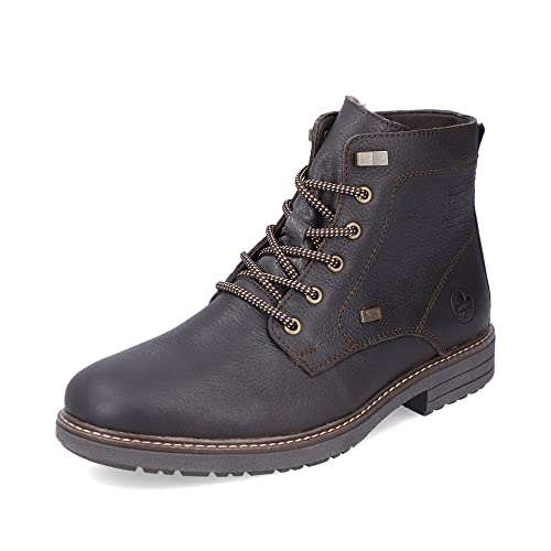 Rieker Herren Schnürstiefeletten 33121, Männer Stiefeletten, wasserabweisend, riekerTEX,uebergangsschuhe,uebergangsstiefel,braun (25),43 EU / 9 UK von Rieker