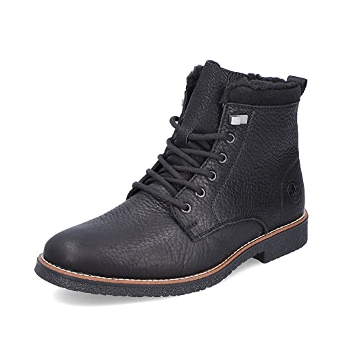 Rieker Herren Schnürstiefeletten 33670, Männer Stiefeletten,Chukka Boots,schnürboots,Boots,Stiefel,Bootee,Booties,schwarz (00),40 EU / 6.5 UK von Rieker