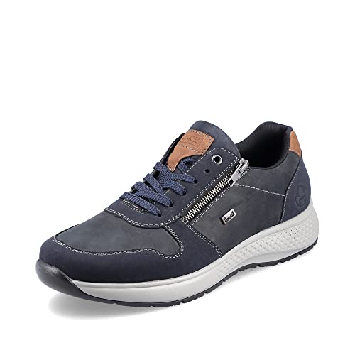 Rieker Herren Bequemschuhe B7613, Männer Schnürschuhe,Low-tie,Komfortschuhe,Halbschuhe,schnürer,flexibel,Winter,tex,blau (14),40 EU / 6.5 UK von Rieker