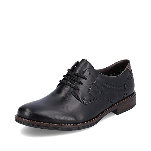 Rieker Herren Businessschuhe 10316, Männer Schnürschuhe,Office,büro,Freizeit,Schnuerschuhe,Schnuerer,straßenschuhe,lace-up,schwarz (00),41 EU / 7.5 UK von Rieker