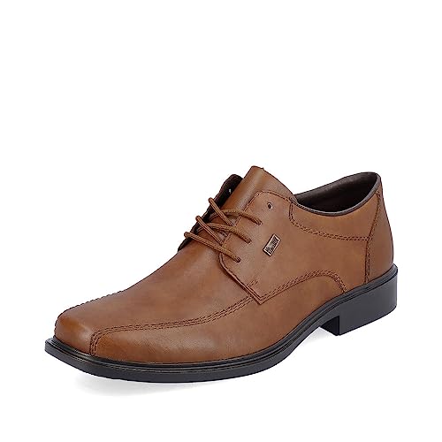 Rieker Herren Businessschuhe B0013, Männer Schnürschuhe,Schnuerung,lace-up Shoes,Low-tie,schnürer,Anzugschuhe,Office,braun (24),42 EU / 8 UK von Rieker