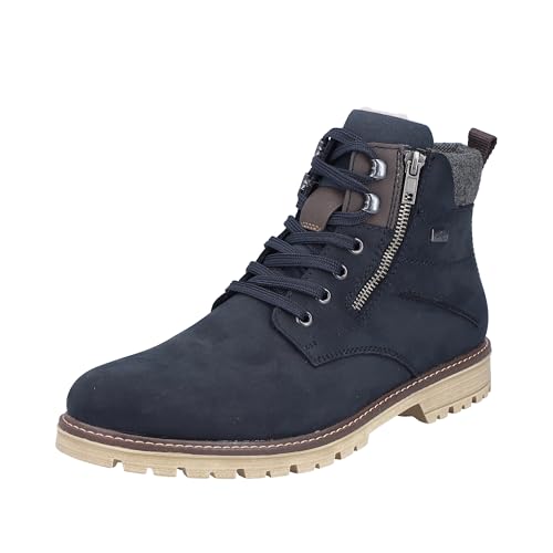 Rieker Herren F3610 Schnürstiefel, Blau, 47 EU von Rieker