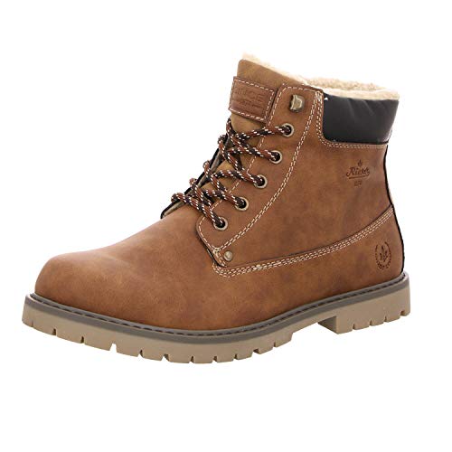 Rieker Herren Schnürstiefeletten F7910, Männer Stiefeletten,Chukka Boots,schnürboots,Men's,Man,Boots,Stiefel,Bootee,braun (24),40 EU / 6.5 UK von Rieker