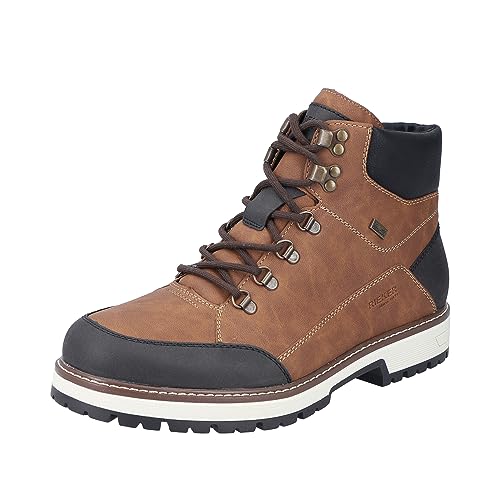 Rieker Herren F8302 Schnürstiefel, Braun, 43 EU von Rieker