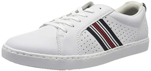 Rieker Herren Frühjahr/Sommer B6025 Sneaker, Weiß (Weiss/Pazifik 80) von Rieker