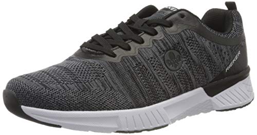 Rieker Herren Frühjahr/Sommer B9800 Sneaker, Grau (Grau/Schwarz 42) von Rieker