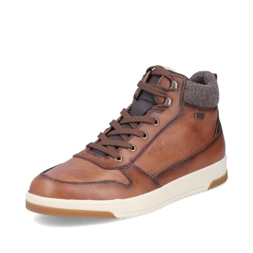 Rieker Herren High-Top Sneaker 17530, Männer Halbschuhe, wasserabweisend, riekerTEX,straßenschuhe,Strassenschuhe,braun (24),41 EU / 7.5 UK von Rieker