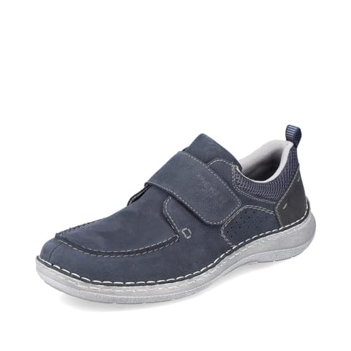 Rieker Herren Kletthalbschuhe 03058, Männer Halbschuhe,Klettverschluss,Klettschuhe,Strassenschuhe,Sneaker,Freizeitschuhe,blau (14),41 EU / 7.5 UK von Rieker