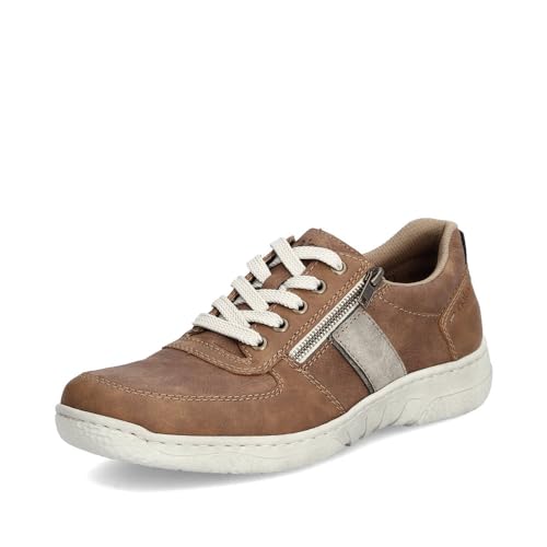 Rieker Herren Low-Top Sneaker 03500, Männer Halbschuhe,lose Einlage,Sportschuhe,Freizeitschuhe,Turnschuhe,Laufschuhe,braun (24),41 EU / 7.5 UK von Rieker