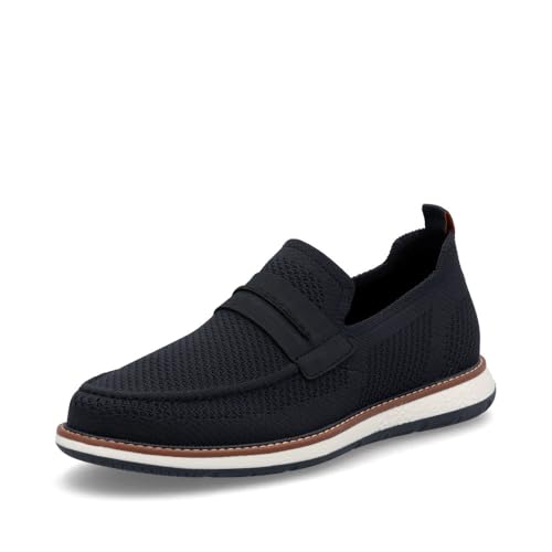 Rieker Herren Low-Top Sneaker 04451, Männer Halbschuhe, lose Einlage,straßenschuhe,Strassenschuhe,Sportschuhe,Turnschuhe,blau (14),46 EU / 11 UK von Rieker