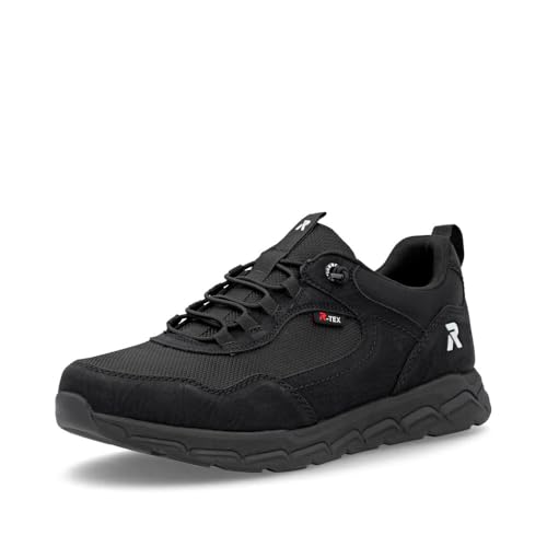 Rieker Herren Low-Top Sneaker 09105, Männer Halbschuhe, lose Einlage, wasserabweisend, riekerTEX,Strassenschuhe,schwarz (00),41 EU / 7.5 UK von Rieker