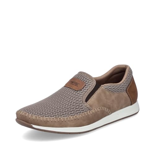 Rieker Herren Low-Top Sneaker 11954, Männer Halbschuhe,straßenschuhe,Strassenschuhe,Sportschuhe,Freizeitschuhe,Turnschuhe,beige (64),44 EU / 9.5 UK von Rieker