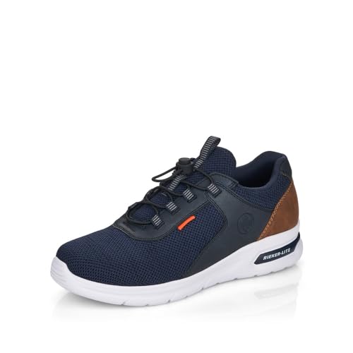 Rieker Herren Low-Top Sneaker B7367, Männer Halbschuhe,schnürer,straßenschuhe,Strassenschuhe,Sportschuhe,Freizeitschuhe,blau (14),45 EU / 10.5 UK von Rieker