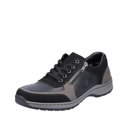 Rieker Herren Schnürhalbschuhe, Black Graphite Black 03322 00, 42 EU von Rieker