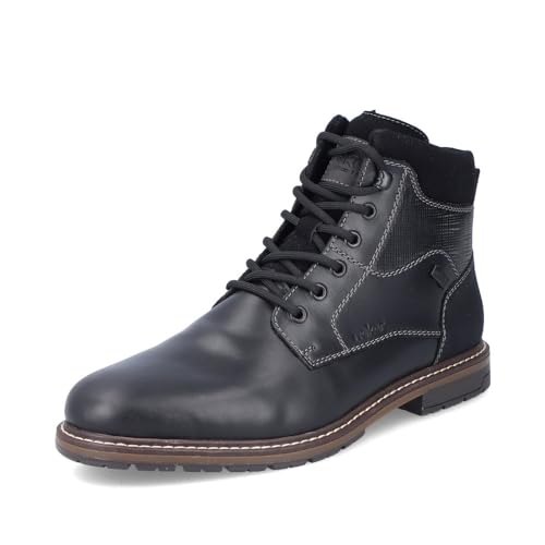 Rieker Herren Schnürstiefel 13740, Männer Stiefel, wasserabweisend, riekerTEX,Winterstiefel,Winterschuhe,schwarz (00),41 EU / 7.5 UK von Rieker