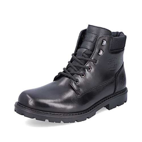 Rieker Herren Schnürstiefel 37740, Männer Stiefel,schnürboots,Kurzstiefel,schnürung,Men's,Man,Boots,Winterstiefel,schwarz (00),40 EU / 6.5 UK von Rieker