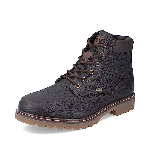 Rieker Herren Schnürstiefeletten 38842, Männer Stiefeletten,winterstiefeletten,warm,gefüttert,boots,stiefel,bootee,braun (25),43 EU / 9 UK von Rieker