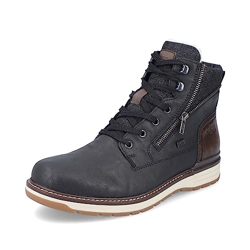 Rieker Herren Schnürstiefeletten 39440, Männer Stiefeletten,chukka boots,schnürboots,wasserdicht,tex,boots,stiefel,schwarz (00),40 EU / 6.5 UK von Rieker