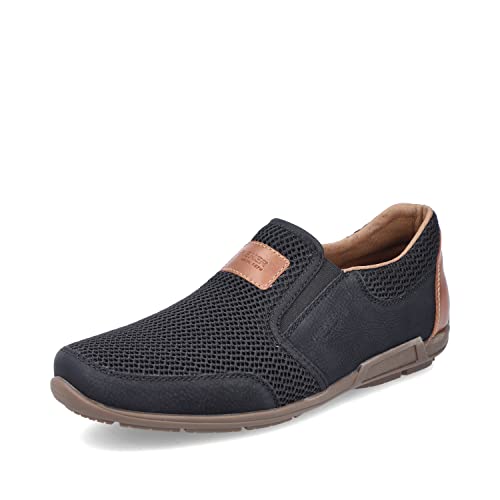 Rieker Herren Slipper 09069, Männer Slip On,Schuhe,Businessschuhe,Anzugschuhe,elegant,Office,büro,Freizeit,Slipper,Mokassins,schwarz (00),42 EU / 8 UK von Rieker