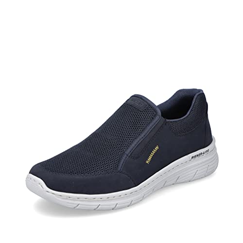 Rieker Herren Slipper 13155, Männer Slip On,lose Einlage,College,Schuhe,Businessschuhe,Anzugschuhe,elegant,büro,Freizeit,blau (14),40 EU / 6.5 UK von Rieker